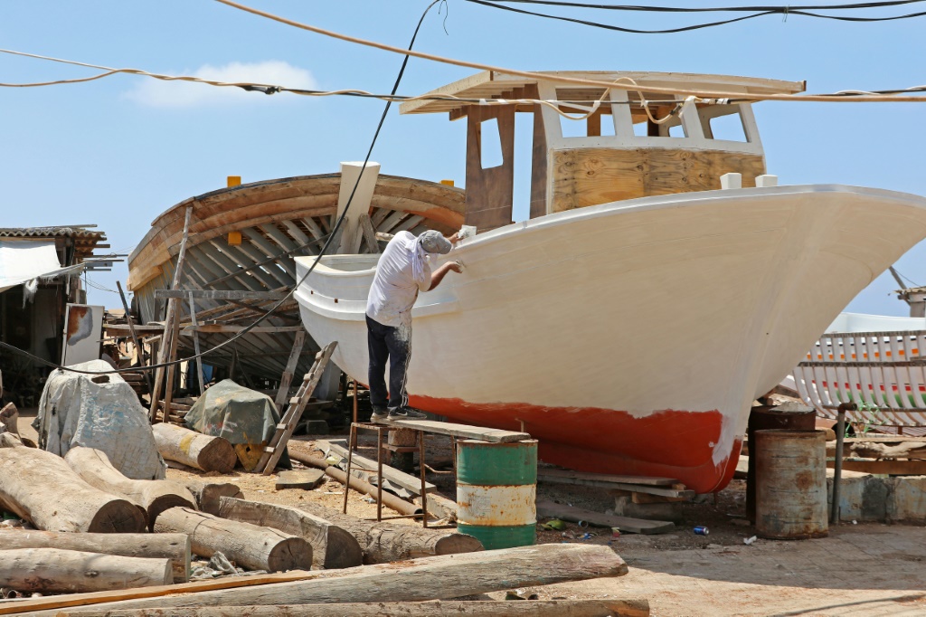 The shipmakers say they have preserved the original shape and structure of ancient Phoenician boats with a few modifications