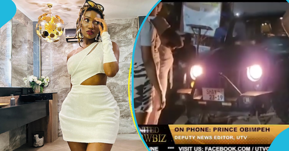 Wendy Shay involved in scary accident at Kwabenya, customized Wrangler crushes with tipper truck