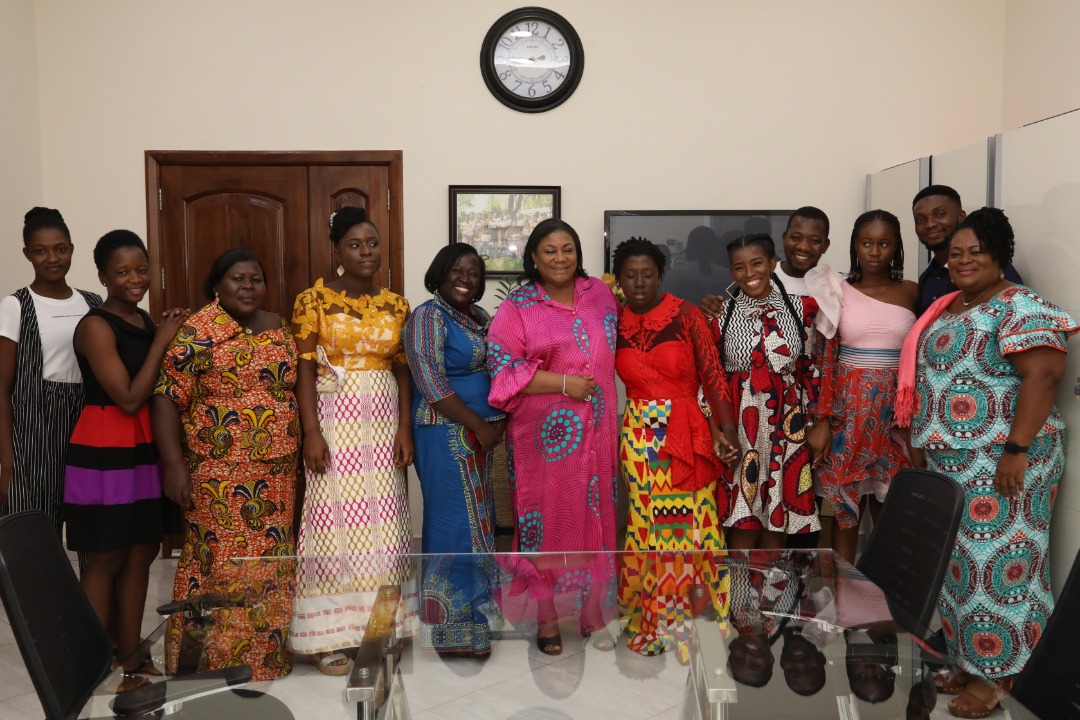 1st lady meets 3 stunning Ghanaian models living with autism (Photos)