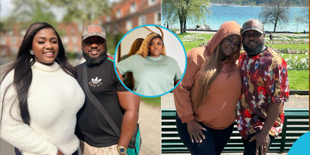 Tracey Boakye looks fabulous in faux fur sweater and stylish jeans during family vacation in Germany