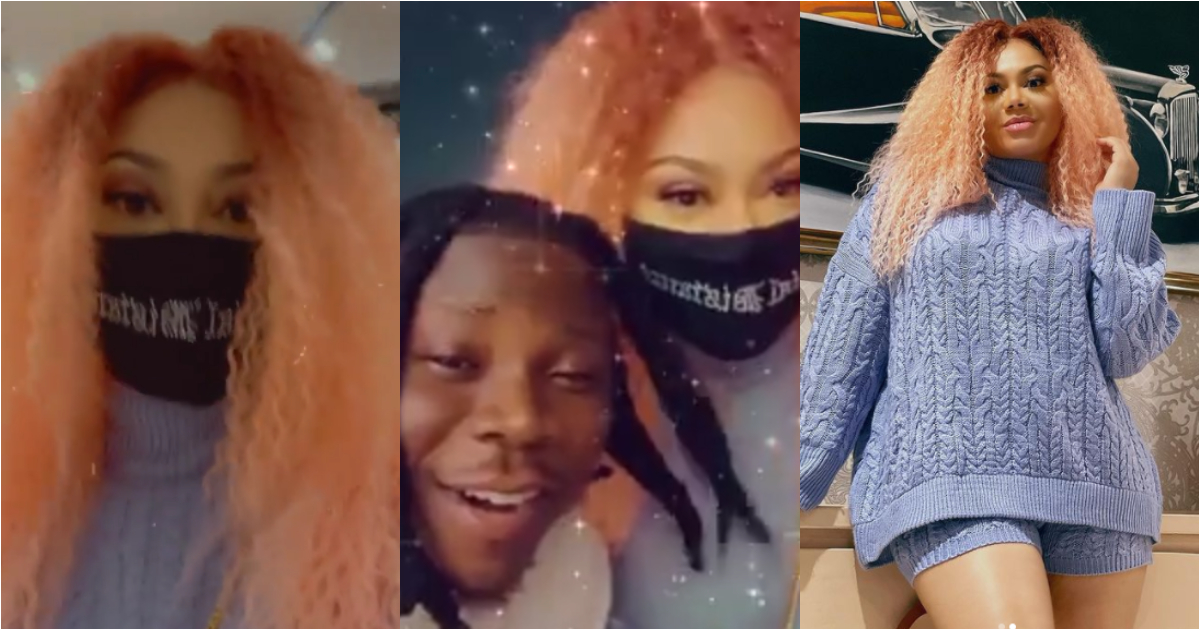 Nadia Buari chills with Stonebwoy as he reveals she's his biggest fan (Video)