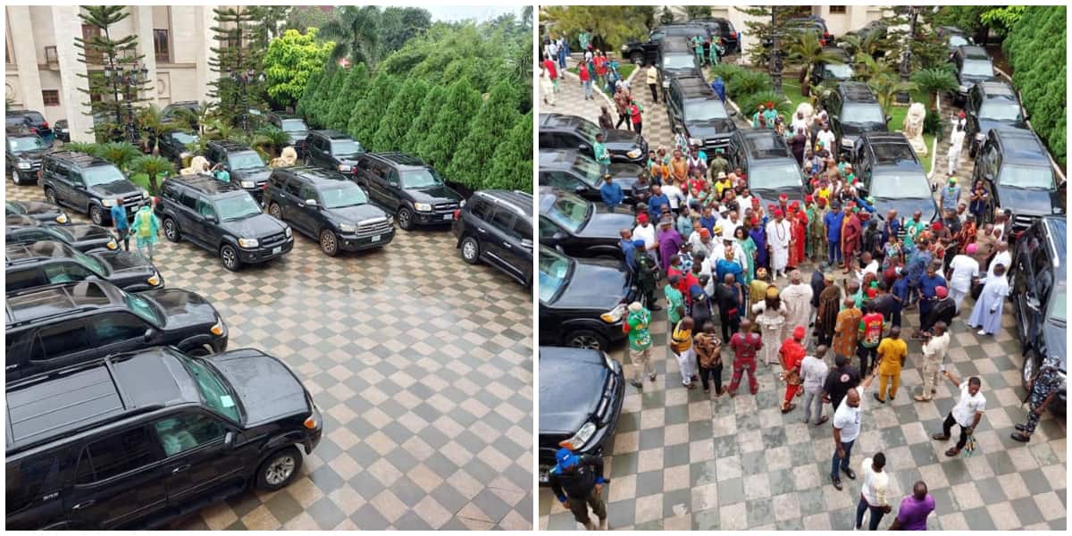 Social media reacts as Nigerian man stuns 23 persons with new cars on his birthday