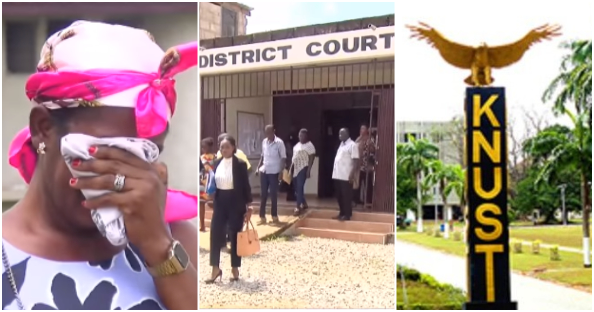 Tears as 3 more KNUST students remanded over Katanga-Conti clash; folks react to emotional video