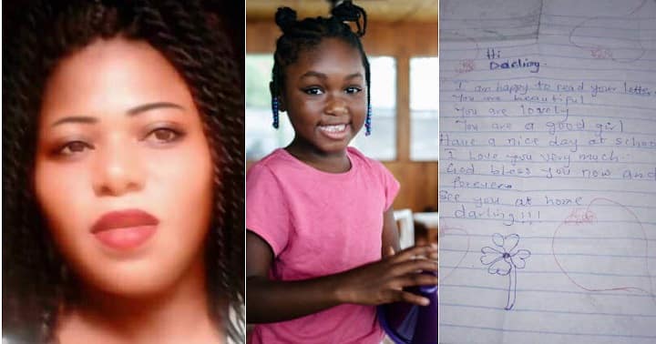 Little girl writes letter to mum, heartwarming