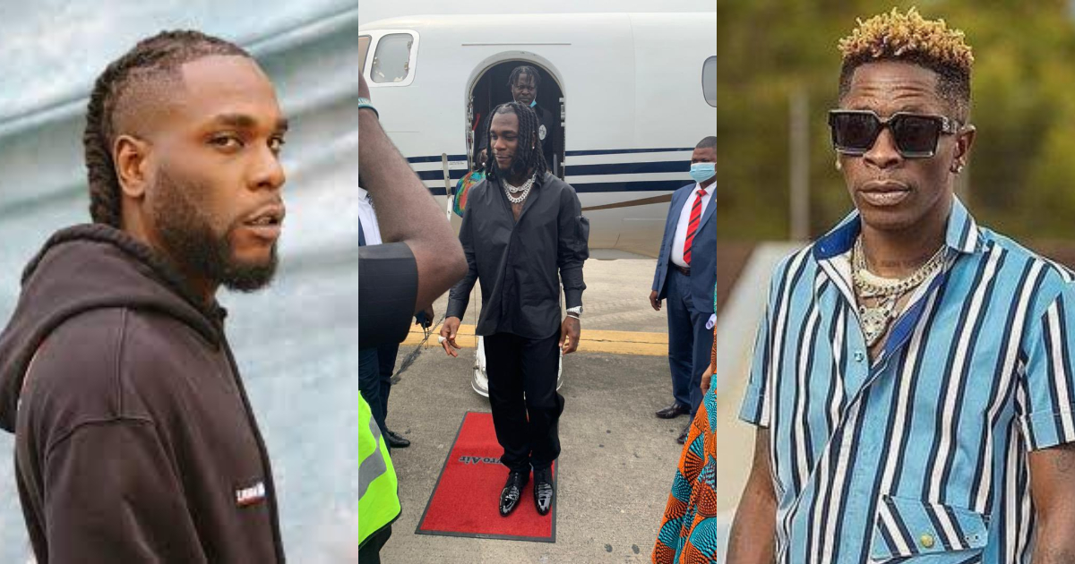 Burna Boy Arrives in Ghana After Threatening to Beat With Shatta Wale; Video Drops