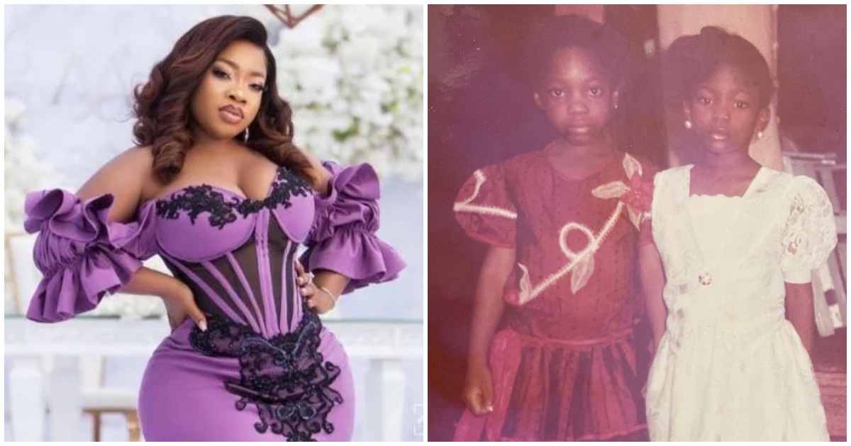 Moesha Boduong drops old photo of when she was a kid, many gush over her cuteness