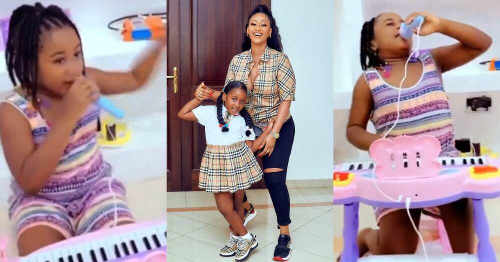 Naila: Hajia4Reall’s Daughter Performs her God’s Child song in new Video; Behaves just like Mom