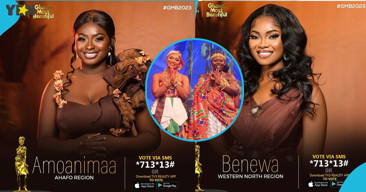 Ghana's Most Beautiful contestants Amoanimaa and Benewa