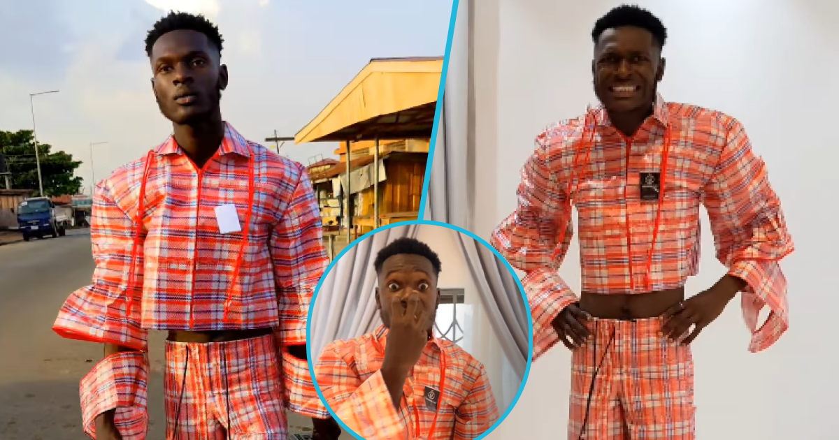 24gh Comedy: Entertainer wears Ghana Must Go outfit for skits, videos trigger laughter: “Too funny”