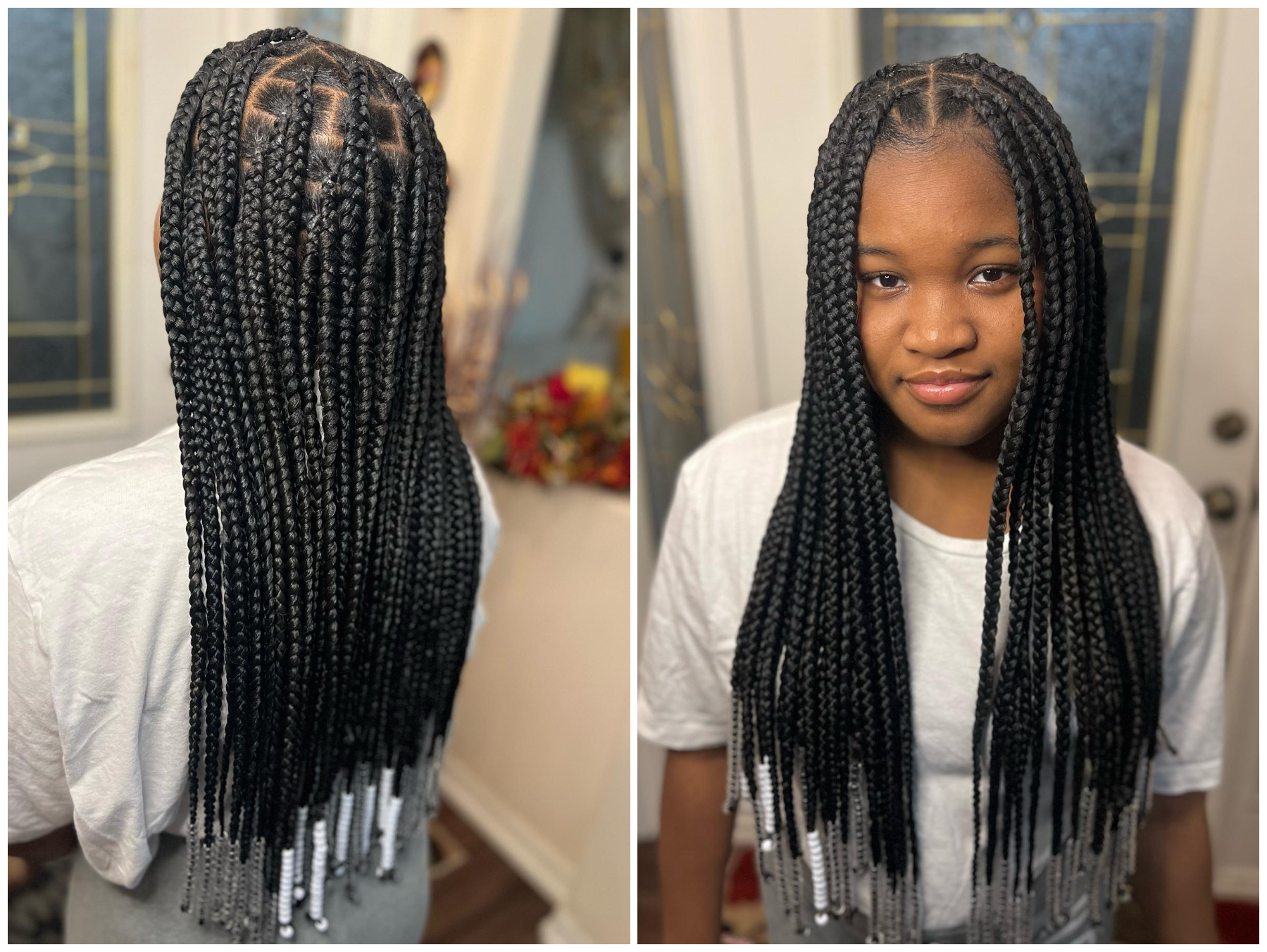 30 fancy knotless braids with beads ideas to try today 
