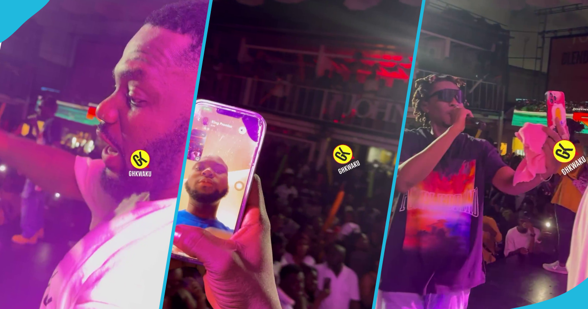 King Promise watches R2bees perform live via video call, moment warms hearts: "Brotherly love"