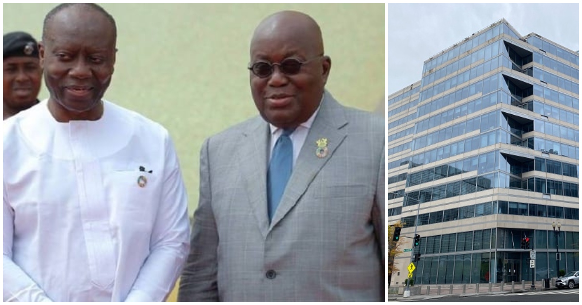 Akufo-Addo and IMF building