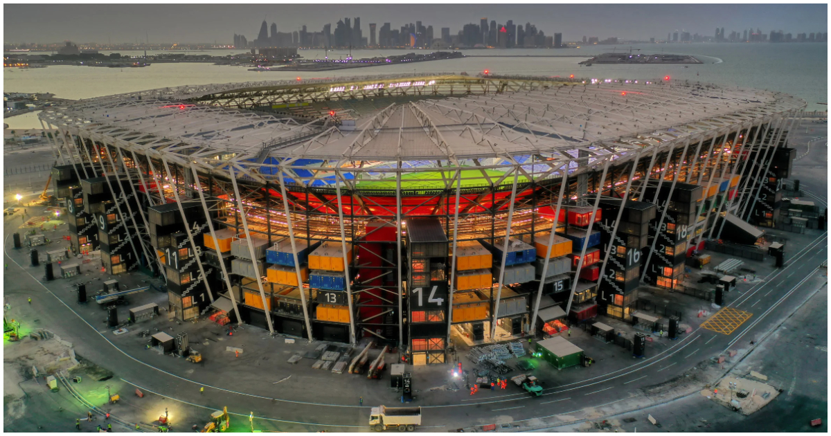 Stadium 974 in Doha, Qatar