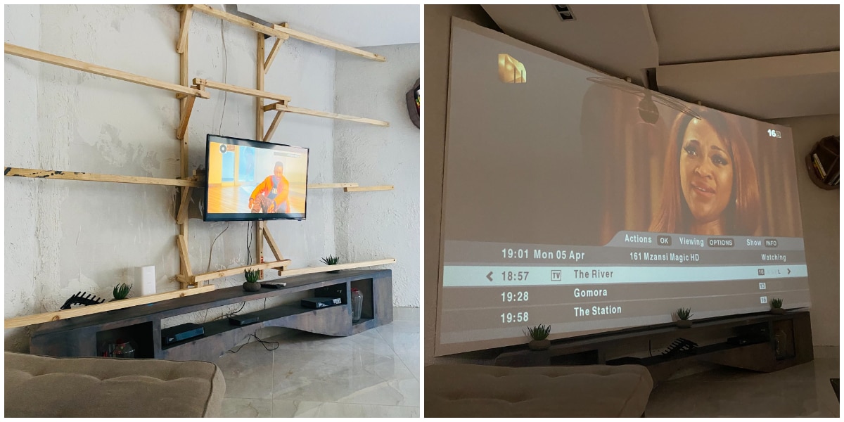 Man Impresses Social Media with His Interior Decoration Skills, His 'Projector' Screen Gets Many Talking