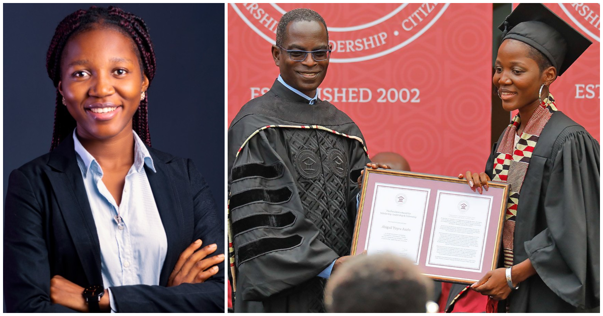 GH lady graduates with 1st class & receives presidential award after selling popcorn to survive
