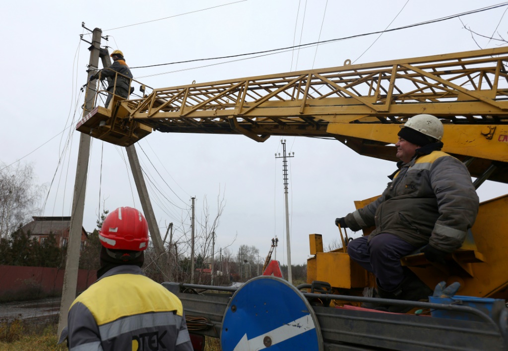 More than 500 areas are still without power in Ukraine, according to the interior ministry