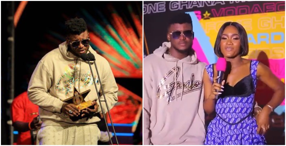 Pretty host at VGMA23 throws away arm of upcoming artiste who wanted to hold her waste in video