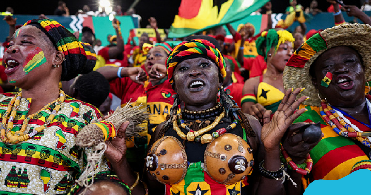 Ghanaian woman supporting the Black Stars