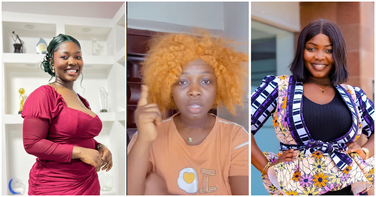 TikTok star Felicia Osei lashes out at hair plug who delivered an unkempt coloured wig to her; "Wig mu Akua Ataa Juliju"