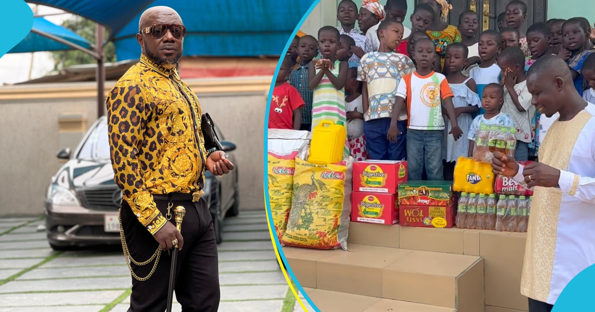 Osebo makes massive donations to orphanage home, peeps react emotionally to video: "God bless you, sir"