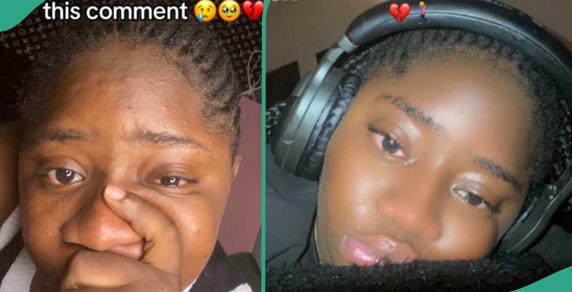 Lady in tears as she recalls how she was dumped during video call