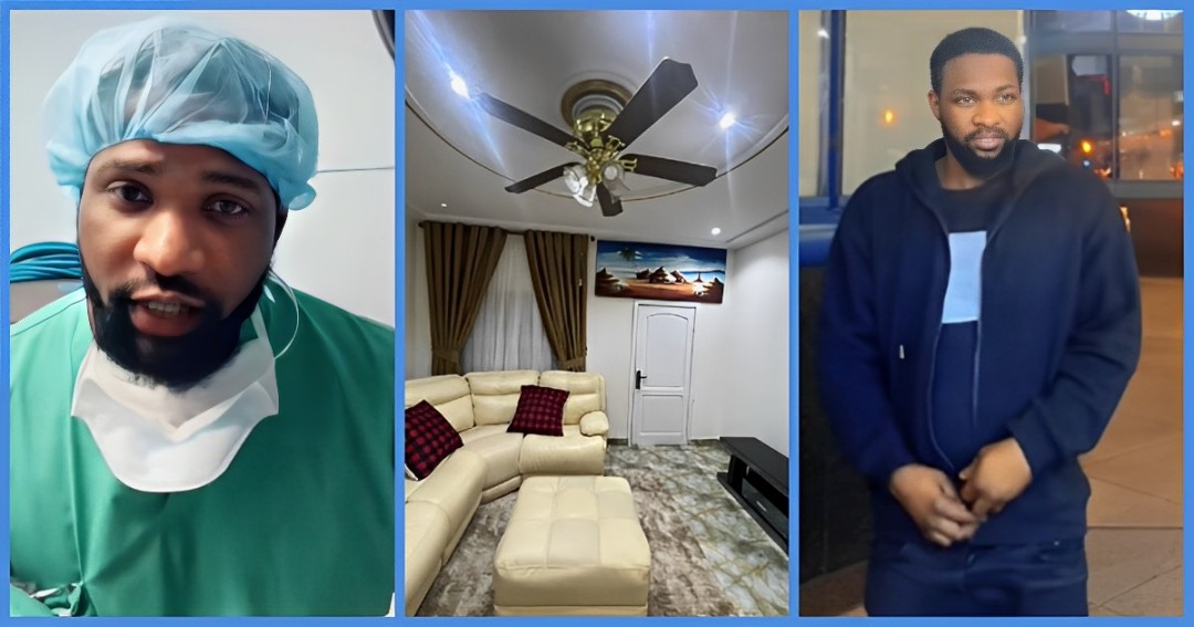 Ghanaian nurse in the US shows off beautiful mansion in Ghana
