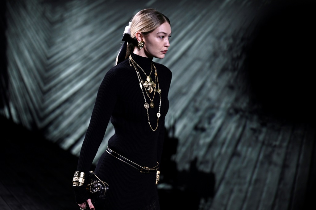Gigi Hadid was on the catwalk for Chanel