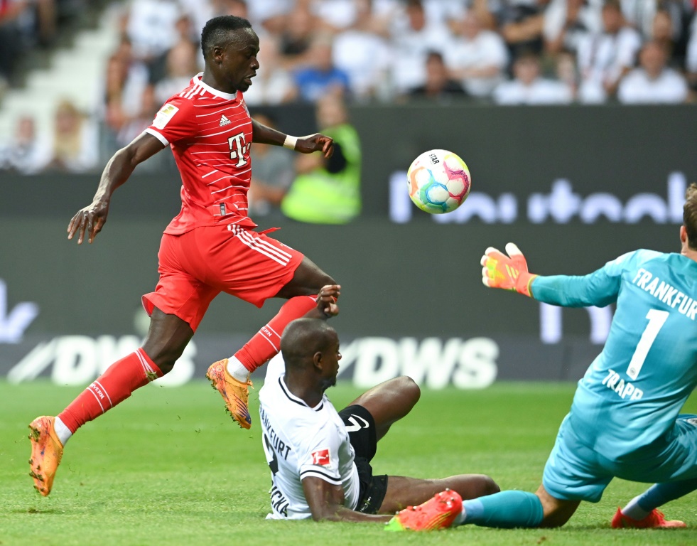 On target: Bayern Munich's Senegalese forward Sadio Mane in action on Friday