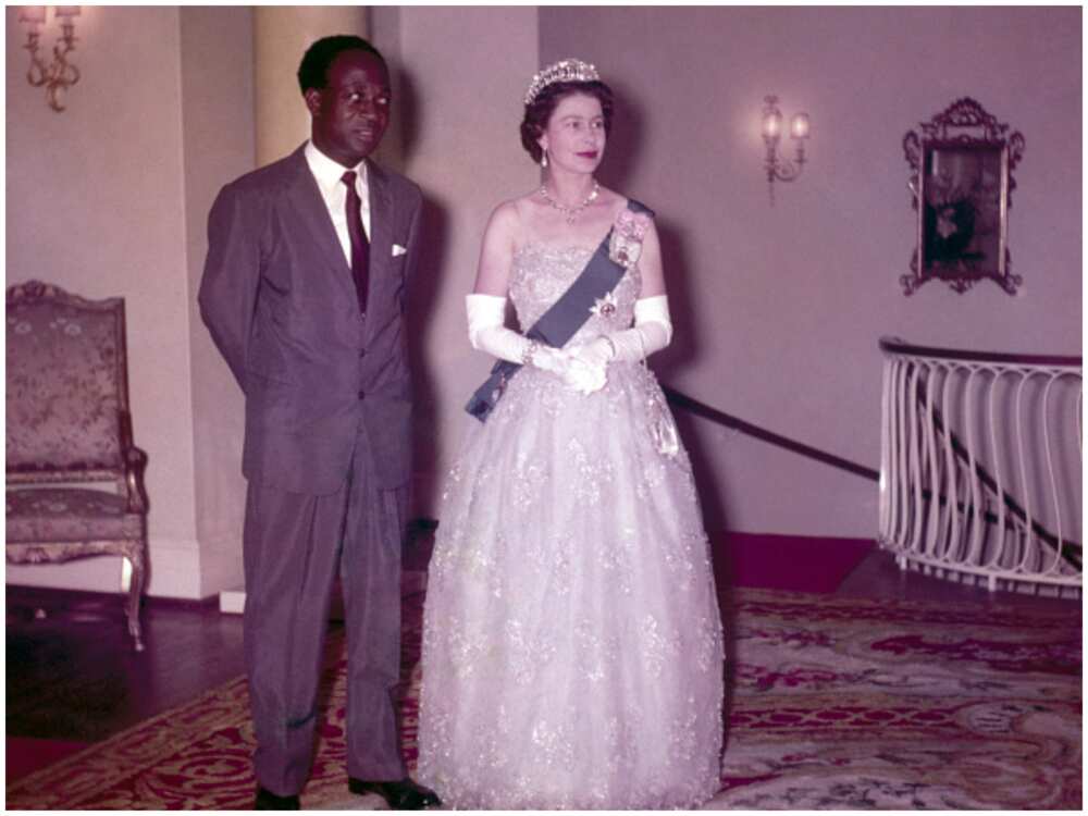 Nkrumah and Queen Elizabeth II