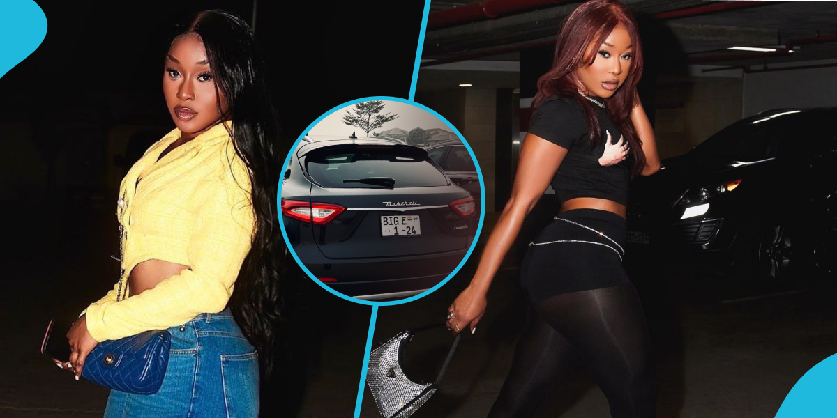 Efia Odo flaunts her customised Maserati SUV after taking Uber for 8 years, fans react