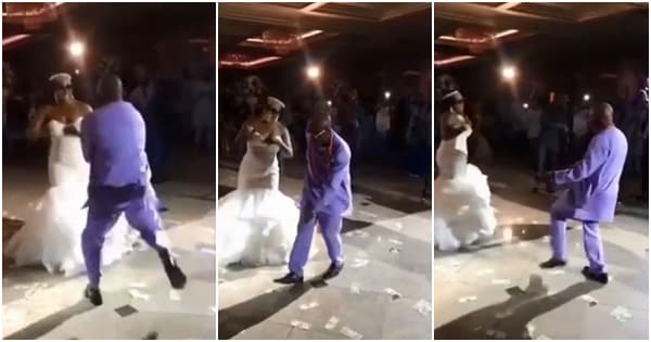 Nigerians react to viral video of excited dad dancing with daughter on wedding day