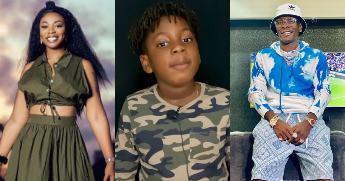 Adorable video of Shatta Wale's son Majesty reading the Bible like a pastor pops up