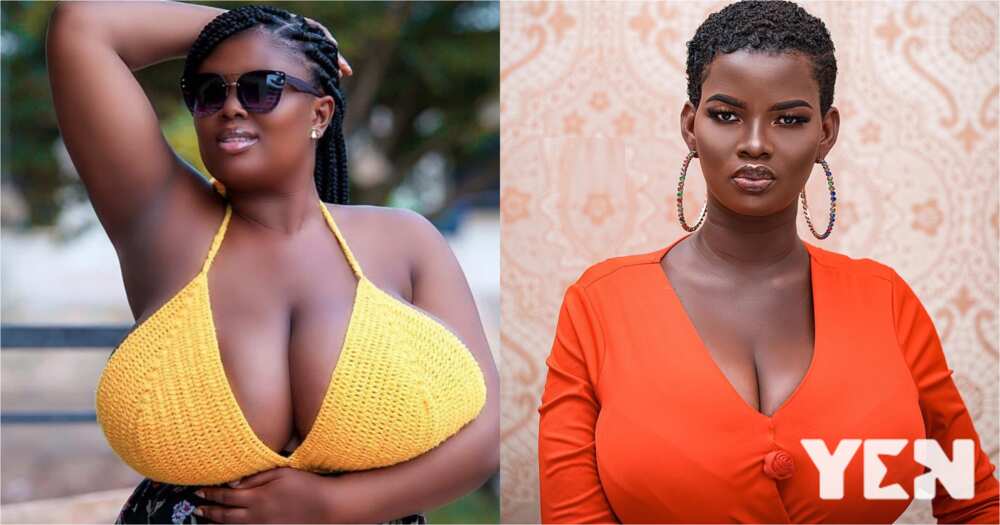 Paticia: Ghanaian lady with heavy bust like Pamela Odame goes viral with latest photo