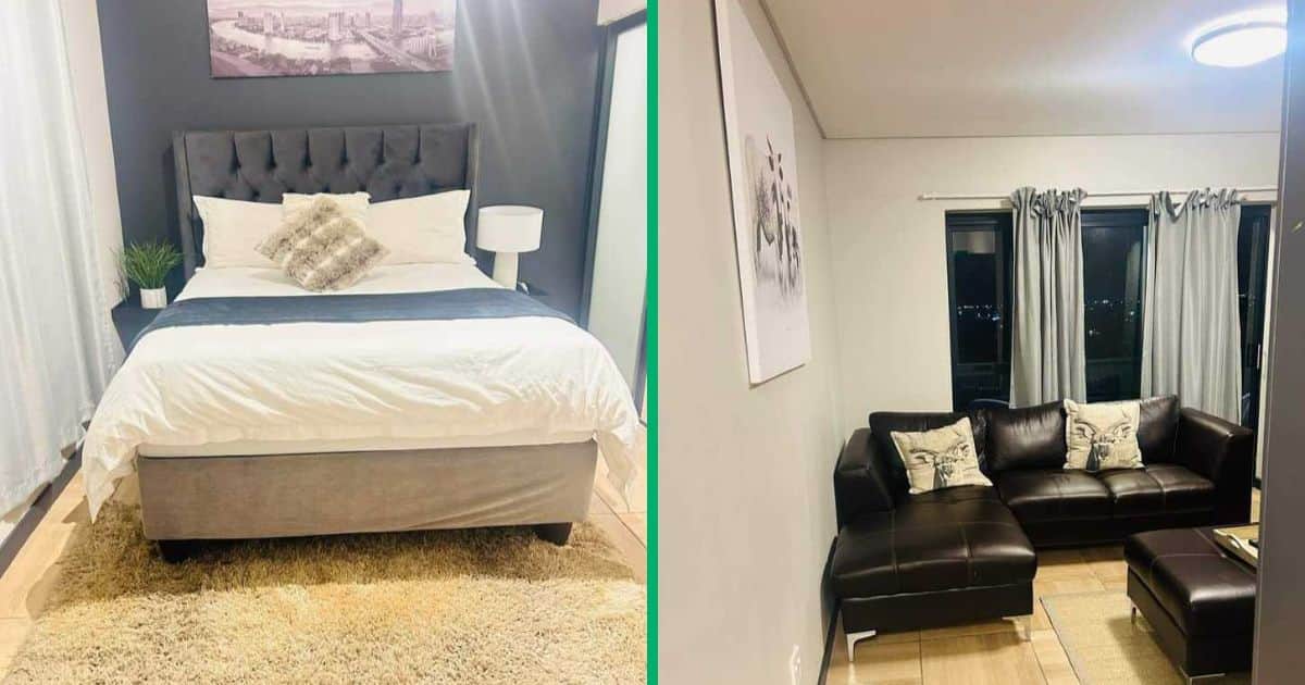 A young man wowed Mzansi with his stunning apartment on Facebook.