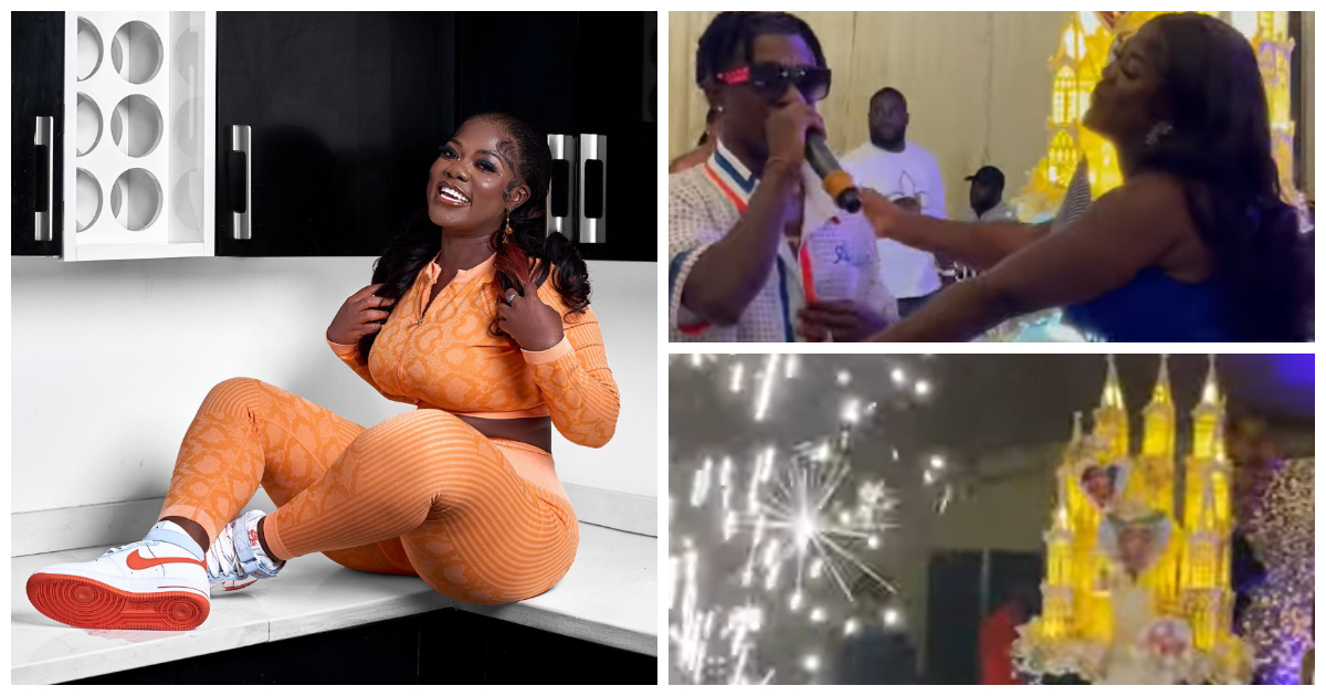 "Proud of you": Asantewaa receives £2,000 birthday gift from Frank Naro, peeps react to video