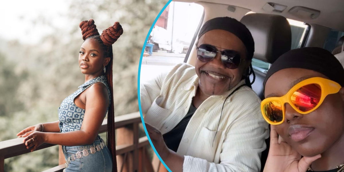 Gyakie shares memories with her dad as she sets off to explore Kumasi (photo)