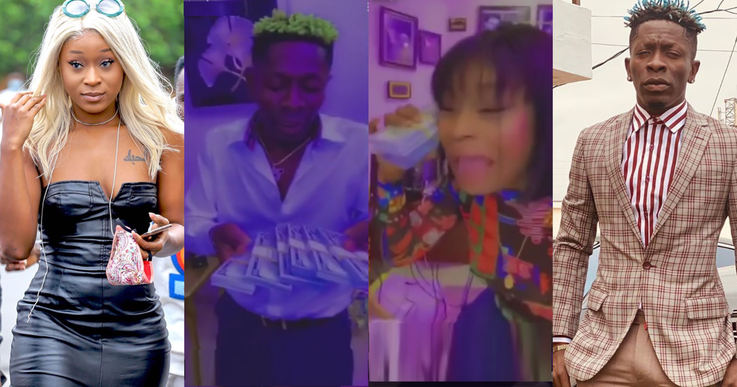 Shatta Wale gifts bestie Efia Odo over GHC280k as birthday present (video)