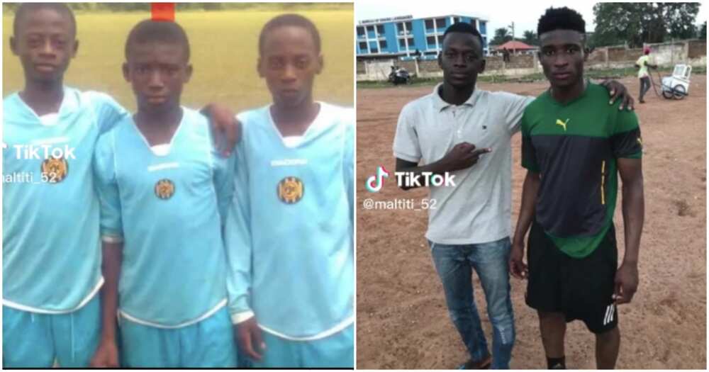 Photos of Kudus playing when he was younger in Nima