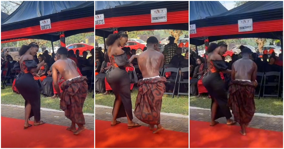 Hajia Bintu: Pretty TikToker Shows Off Kete Dance Moves At Funeral Grounds