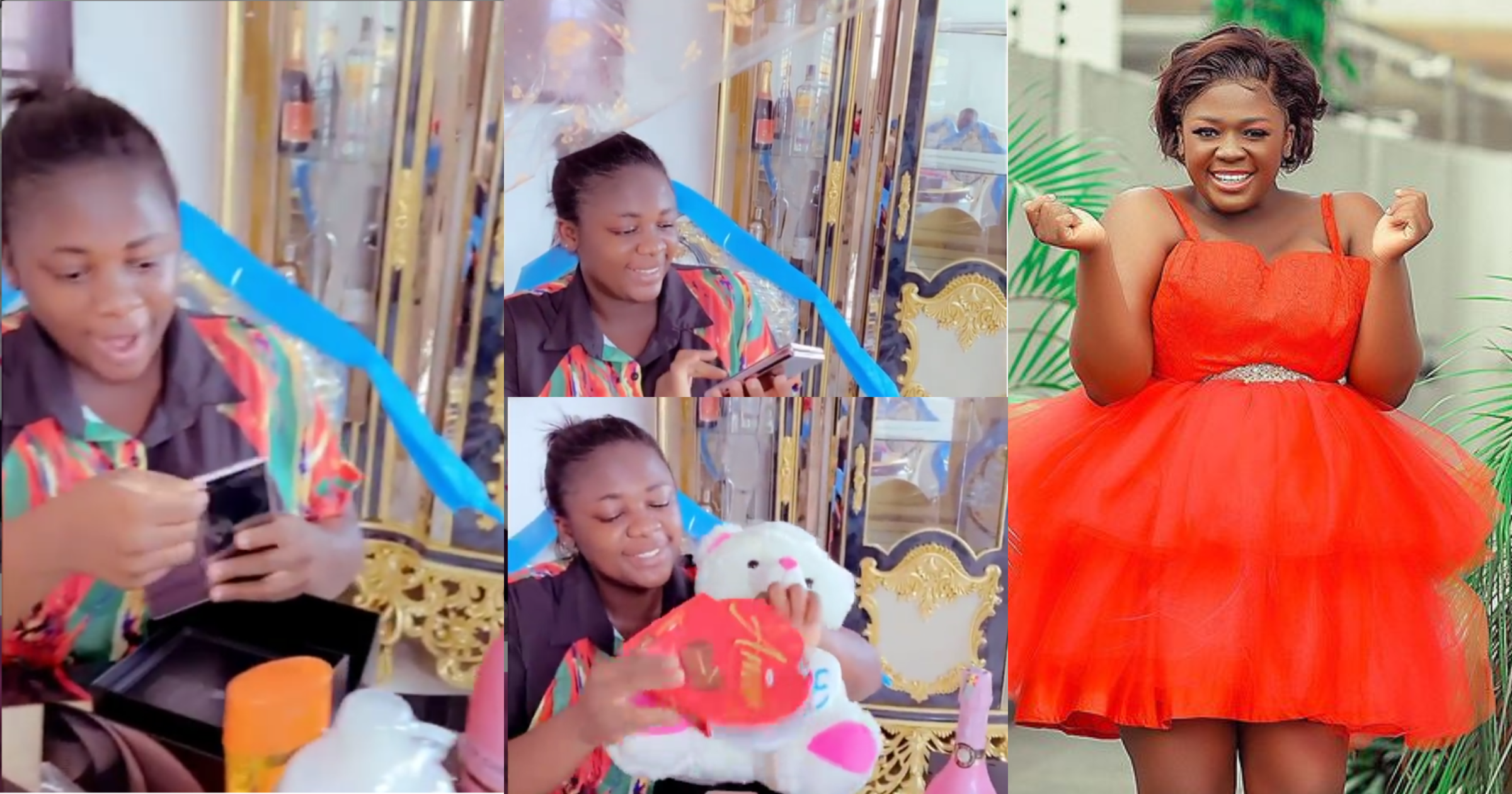 Tracey Boakye shows off expensive Valentine's Day gifts she got from lover (video)