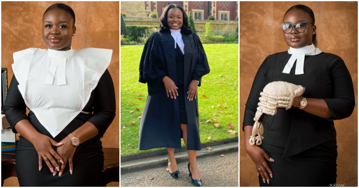 Ghanaian lady becomes barrister of England and Wales.