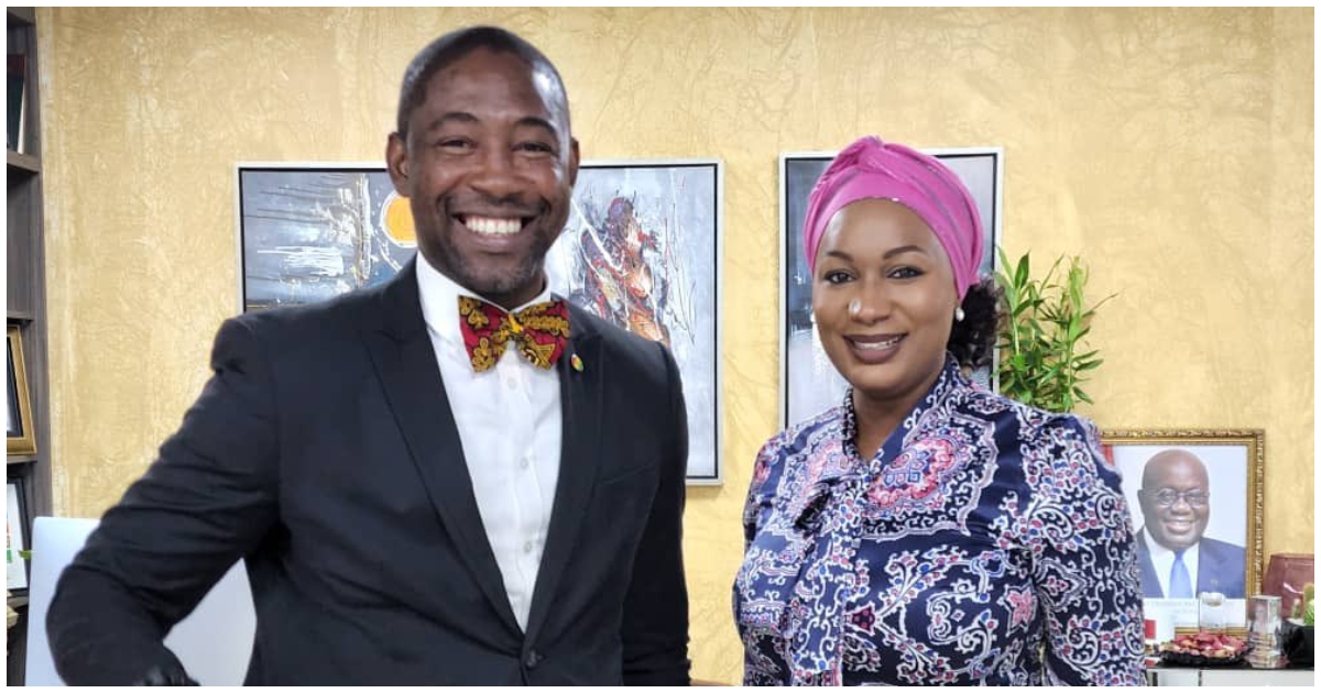 Okoe Boye and Samira Bawumia
