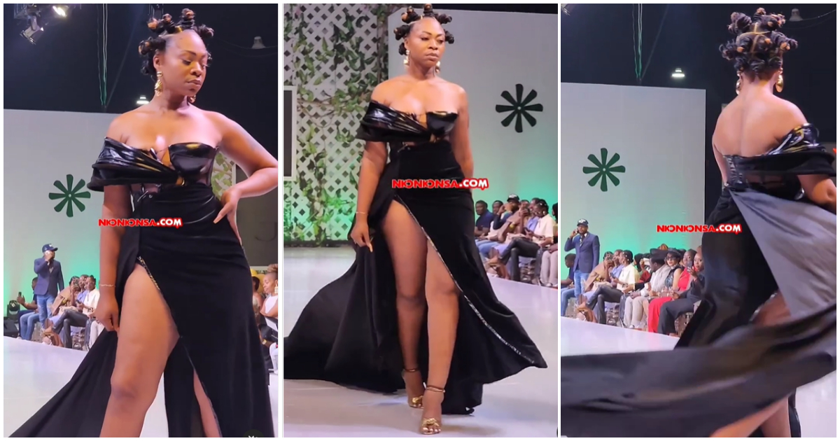 Michy turns heads with catwalking skills on the runway, many left in awe, video drops