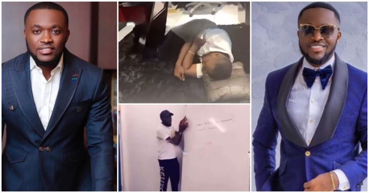 Video of how Despite's son Kennedy Osei studied overnight, slept under tables to pass law school exams pops up