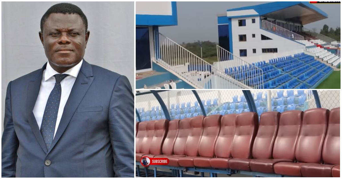 A Ghanaian millionaire owns an ultramodern stadium in Ghana