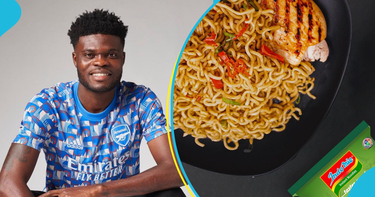 Thomas Partey reveals that he spent all his money on Indomie because of girls: "it's my favourite food"
