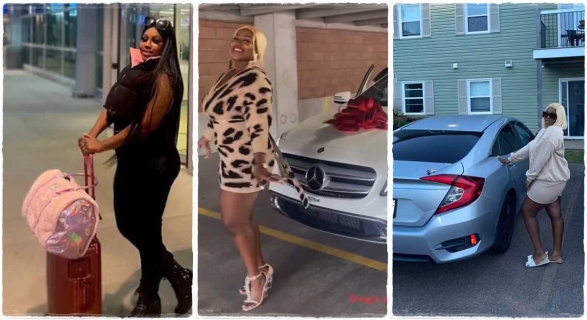 Nigerian lady who bought two cars after getting a job in Canada.