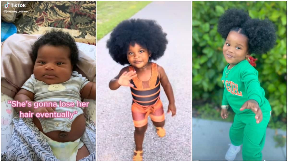 Cute baby goals/amazing natural hair growth.