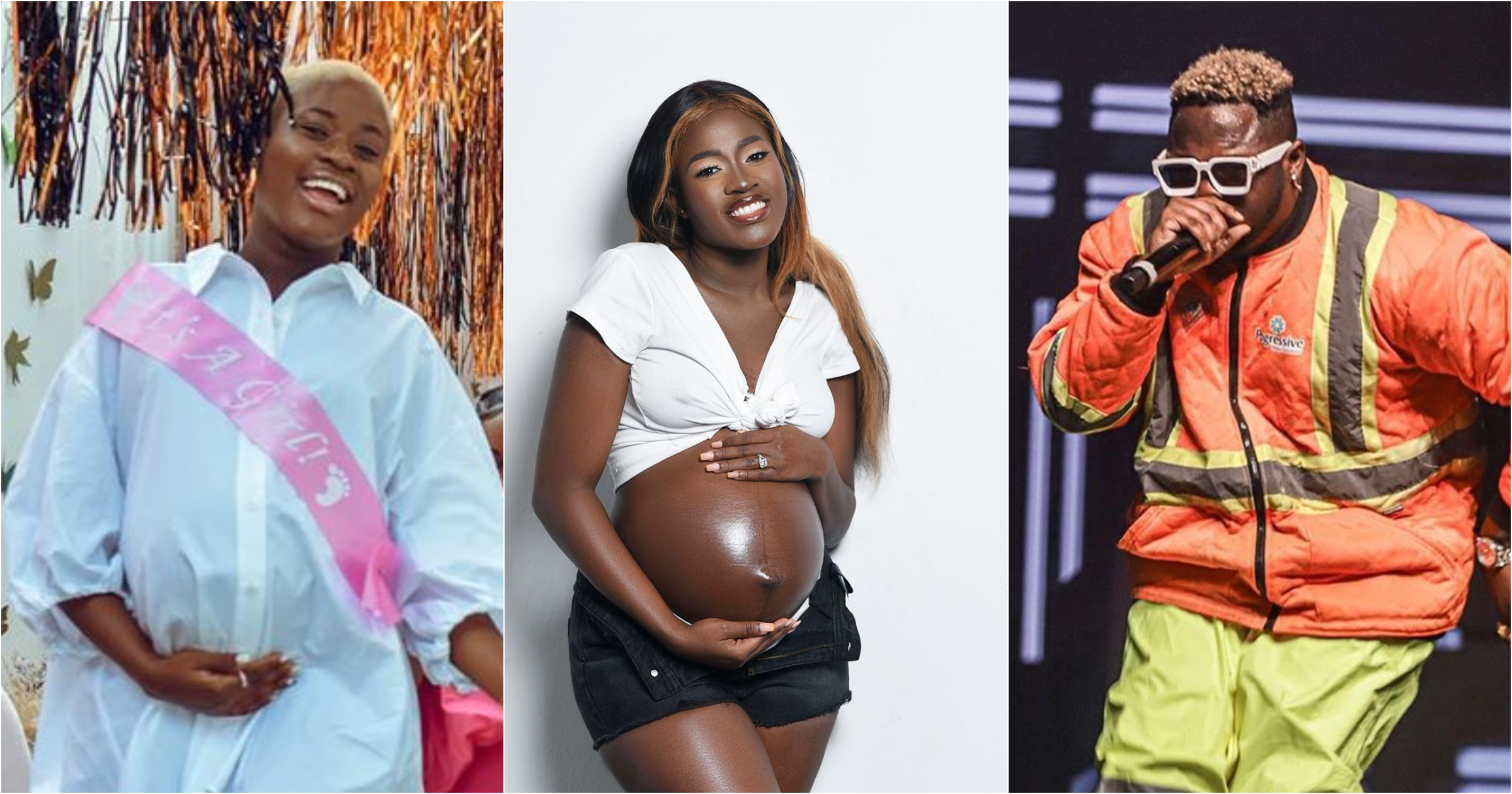 Medikal and Fella Makafui share 1st photos of their daughter; reveal name as Island