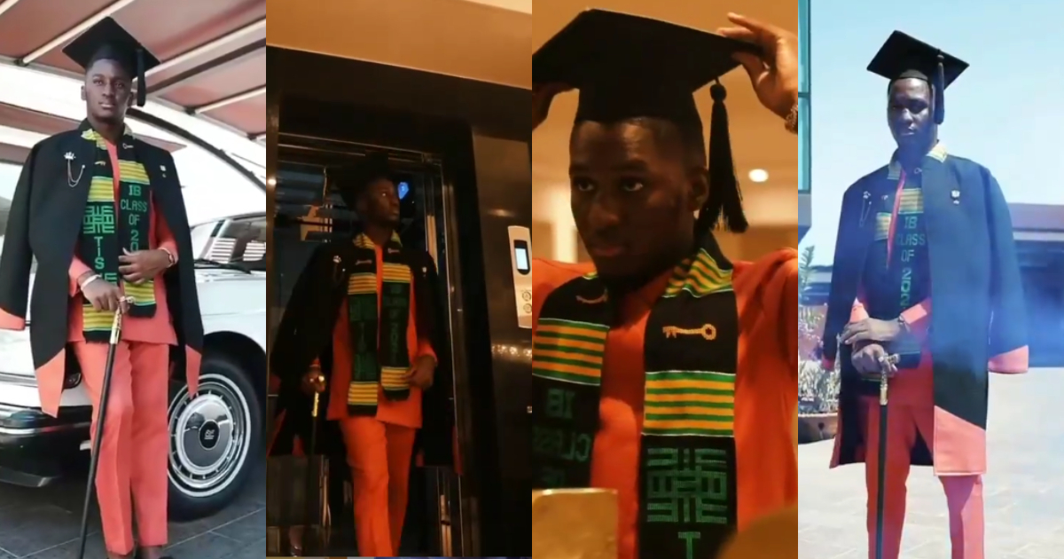 Osei Dynasty: Video drops as Despite's son Saahene Osei 'swags up' for his graduation at TIS